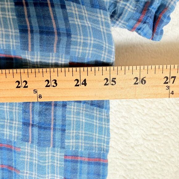 Free Assembly Men's XXL 100% Cotton Patchwork Shirt with Short Sleeves - Picture 6 of 7